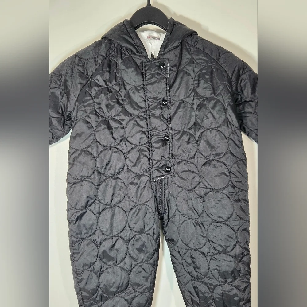 VINTAGE LAPIN QUILTED SNOWSUIT.
